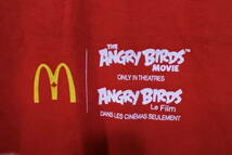 McDonald's THE ANGRY BIRDS MOVIE Tee size M マクドナルド アングリーバード Tシャツ レッド_画像4