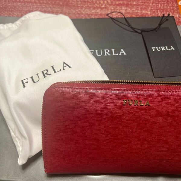 FURLA 長財布 赤