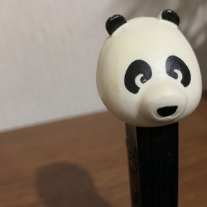 PEZ ペッツ 当時物 レトロ 3個セット やや難有 詳細不詳 パンダ チアガールアヒル？ ペンギン？の画像3