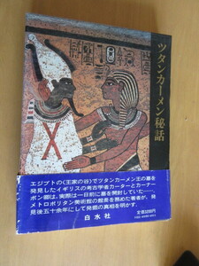 ツタンカーメン秘話　　　トーマス・ホーヴィング　　屋型禎亮・榊原豊治訳　　白水社　函　　単行本　1989年9月