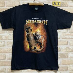 メガデス　Tシャツ　XLサイズ　Megadeth ロックバンド　バンドTシャツ　半袖