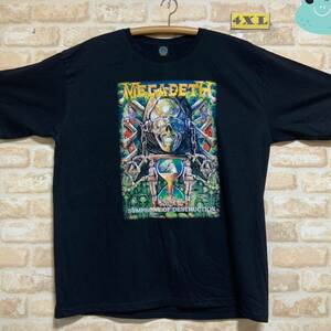 メガデス　Tシャツ　4XLサイズ　Megadeth ② XXXXL ロックバンド　半袖　ビッグサイズ　オーバーサイズ　プリントTシャツ