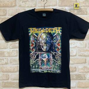 メガデス　Tシャツ　Lサイズ　Megadeth ② ロックバンド　半袖