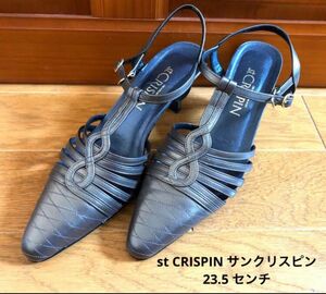 ⑤st CRISPIN サンクリスピン　23.5 パンプス　サンダル　ヒール　バックストラップ　中古品