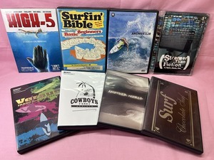 802★値下げ☆マリンスポーツ　サーフィン　DVDまとめ　8点セット　HIGH-5/Surfing Bible/ARCHIVEULB/ANOTHER WORLD 他　現状品☆★