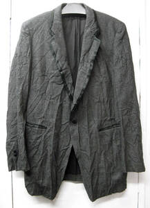 ワイズフォーメン ヨウジヤマモト シワ加工 シルクテープ ジャケット 3（ アーカイブ Y's for Men Yohji Yamamoto Vintage wrinkled JKT 3