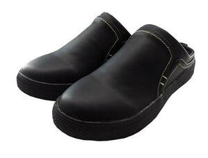 CG3566-2■ 新品 靴 カジュアル サボシューズ 合皮 シンプル 履きやすい Sサイズ( 22.0cm～ 22.5cm) 黒 ブラック