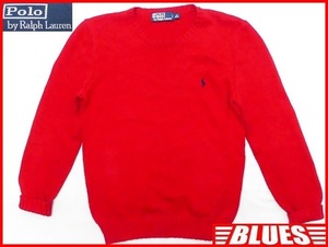  быстрое решение *Polo RALPH LAUREN* мужской XS вязаный свитер Polo Ralph Lauren красный красный po колено вышивка кардиган свет внешний 