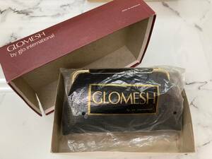 【未使用保管品】【ヴィンテージ】GLOMESH(グロメッシュ)ハンドバッグ パーティーバッグ ブラックメタル×GOLD金具