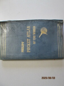 PHILIPS` POCKET ATLAS OF THE WORLD(丸善の世界地図)１９７４年購入の貴重品　激安早いもの勝ち