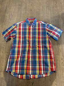 USED古着☆CHAPS/RALPHLAUREN 半袖 シャツ SIZE Lチェック柄ラルフローレン チェック柄 半袖 シャツ