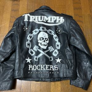 レアLAROCKA! ラロッカライダース　TRIUMPH ロッカーズ　スタークラブヒカゲ着用　666 パンク　ロカビリー イングランド製