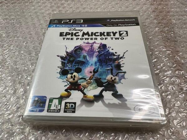 PS3 Epic Mickey 2 The Power of Two 韓国版 国内プレイ可 新品未開封 美品 送料無料 同梱可
