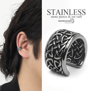  stainless steel Celt writing sama earcuff men's Valknut Bulk n- toy ya cuff metal allergy correspondence one-side ear for 1 point 