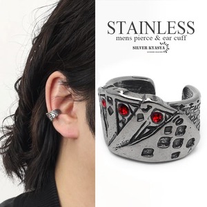  stainless steel playing cards earcuff men's Royal iya cuff metal allergy correspondence one-side ear for 1 point 