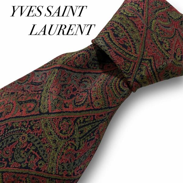 YVES SAINT LAURENT イブサンローラン シルク ネクタイ