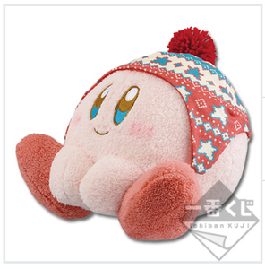 【星のカービィ】一番くじ KIRBY STYLE おへやでのんびりライフ A賞 ぬいぐるみ/大きい ニット帽 BIG 新品タグ付き 未使用品