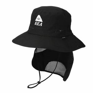 【新品未使用】23SS 新品 WIND AND SEA ウィンダンシー POLeR WDS HAT ハット ぼうし 帽子 BLACK ブラック 黒色 ポーラ 即決早い者勝ち