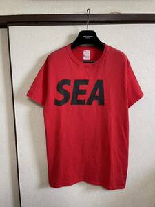 【即決】【送料最安360円】 WIND AND SEA ウィンダンシー SEA S/S T SHIRT Tシャツ カットソー 半袖 RED L レッド 赤色 即決早い者勝ち