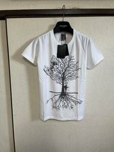 【新品未使用】 07AW 08 NUMBER NINE ナンバーナイン WALK THE LINE TEE Tシャツ カットソー 半袖 WHITE ホワイト 白色 即決早い者勝ち