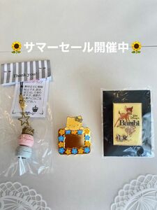 No.217 ピンバッジ　 ピンズ　ストラップ　バンビピンバッジ　　非売品　蔵出し秘蔵品　キティ　マカロンストラップ　お値下げ中