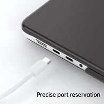 MacBook Air13インチ（A1369/A1466）用 スタンド付 シェルケース ハードケース 上下カバー 分離式 頑丈 紫_画像10