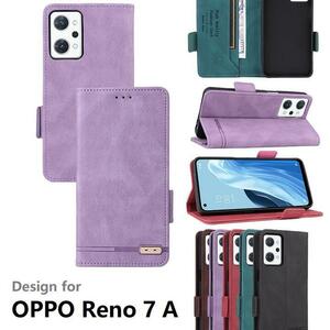 OPPO Reno7 A/Reno9 A用 PUレザー TPU連体 肌感触 手帳型 フリップ ケース スタンド機能ウォレット 財布 黒