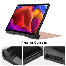 Lenovo Yoga Tab 13インチ YT-K606F用PUレザー マグネット開閉式 タブレットカバーケース スタンド機能 ローズゴールド_画像6