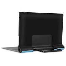 Lenovo Yoga Tab 13インチ YT-K606F用 PUレザー マグネット開閉式 タブレットカバーケース スタンド機能 ネイビー_画像7
