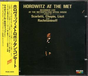 【CD/国内初期盤】ホロヴィッツ / メトロポリタン・コンサート：R32C-3004、1981年録音