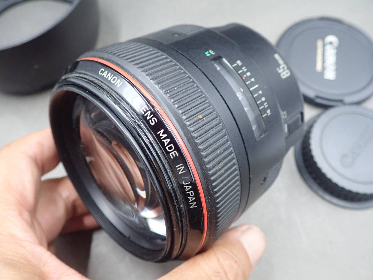 完動極美品Canon EF 85mm f1.2 L USM フード付きレンズ| JChere雅虎