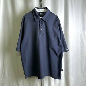 90 -е годы Levi's Silver Tab Рубашка Polo L Navy Cotton Kanoko Levi Silver Tab 80S 00S Old Vintage