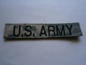 米軍実物ネームテープ　ACU　ベルクロ　us army a1