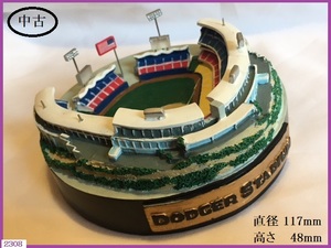 ■□ 模型 手作り品 樹脂製 DODGER STADIUM ドジャースタジアム 直径117mm 高さ48mm 難あり 現状品 / お土産 □■発送 レターパック520円