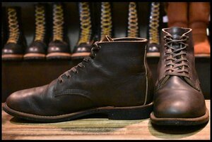 【10D 良品 17年】レッドウィング 8061 マーチャント エボニー ハーネス 編み上げ ブーツ Merchant redwing フラットボックス HOPESMORE