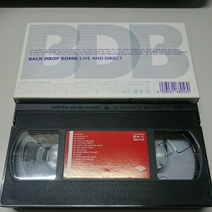 バックドロップボム LIVE AND DIRECT（VHS）ジャンク扱い