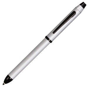 CROSS クロス テックスリー NAT0090-21ST ブラッシュトクローム 油性 ボールペン黒＋赤＋シャープペンシル0.5mm TECH3 マルチペン
