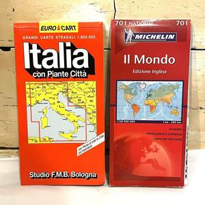 世界地図 イタリア 2セット Michelin 701 NATIONAL IL MONDO EURO CART 2308148