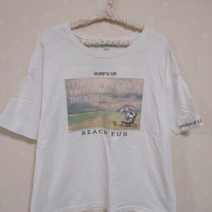 ● Lindsay スヌーピー ● 可愛い半袖Tシャツ ☆150cm☆ 白 30831の画像1