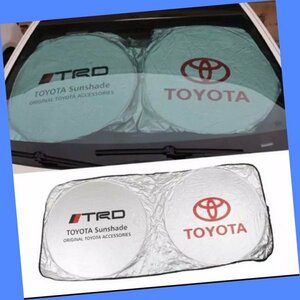 トヨタ TRD サンシェード UVカット 遮光 日焼け防止 軽量コンパクト収納 ダッシュボード保護 THU