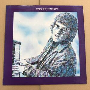 ■ Elton John - Empty Sky【LP】DJLPS403 シンガポール、マレーシア、香港盤 エルトン・ジョンの肖像 