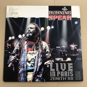 ■ Burning Spear - Live In Paris【LP】1-25842 アメリカ盤 2枚組 ライヴ