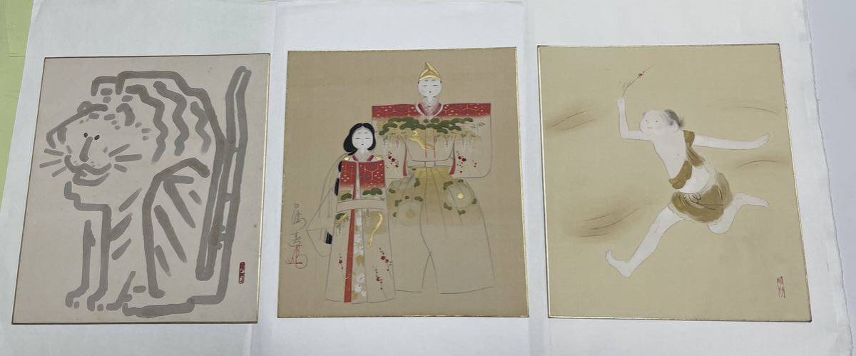 Instant purchase! Reproduction of Tanizumi Hisaharu/3-piece set (Search: Hyogo Prefecture, portrait of beautiful women, Ito Shinsui, Kaburagi Kiyokata, Hirezaki Eiho, Kikuchi Keigetsu, Shima Seien, Kitano Tsunetomi, Nakamura Teii, Shoen, Ito Shoba), Painting, Japanese painting, person, Bodhisattva