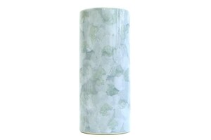 国産 陶器 投入 ■ ブルー 9寸 ■ 単品 ■ 高さ27cm ■ 寸胴 花瓶 ■ 仏壇 お盆 お彼岸 お墓参り 供養