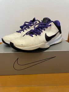 NIKE ナイキ コービー ZOOM KOBE 5 Ⅴ ホワイト パープル