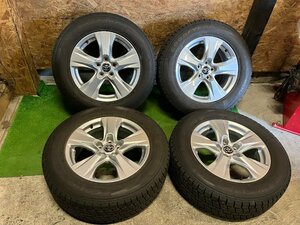 美品 TOYOTA RAV4 純正 17インチ 7J +35 225/65R17 GOODYEAR ICENAVI SUV 2021年製 バリ山 スタッドレス タイヤホイール 4本セット