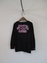 DAISYLOVERS黒プリント長袖Tシャツ サイズ130（USED）72218②_画像3