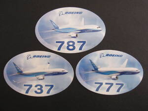 ボーイング■B737■B777■B787■BOEING■ステッカー3枚セット