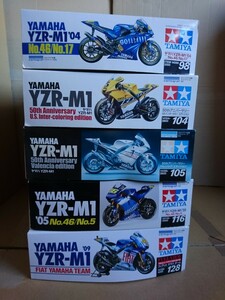  распроданный 1/12 YAMAHA YZR-M1 5 шт. комплект Tamiya производства [ включение в покупку не возможно ]