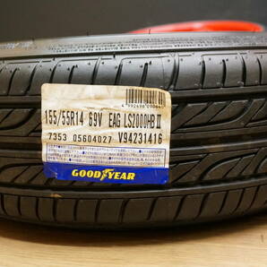 I616【希少】BR ブラックレーシング PCD100 6.5J+45 155/55R14 新品タイヤ 当時物の画像8